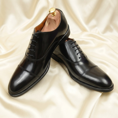Walkist Premium Leather Oxford Shoes - Black