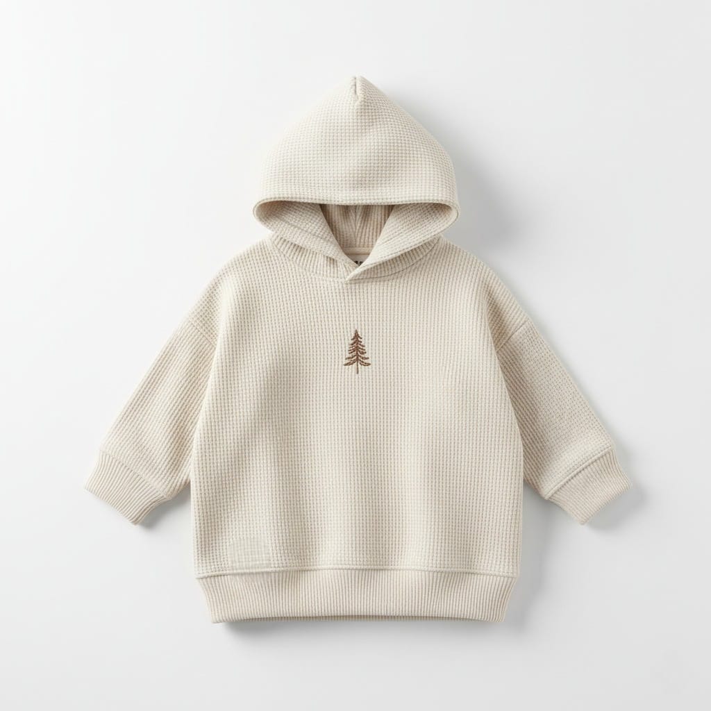 Sandy Beige Pine Tree Toddler Hoodie