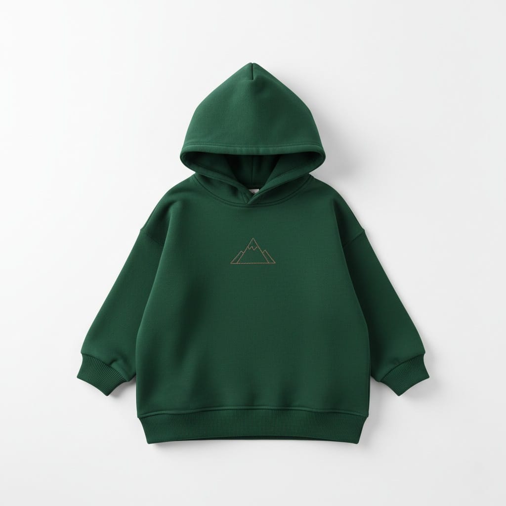 Forest Green Mountain Toddler Hoodie
