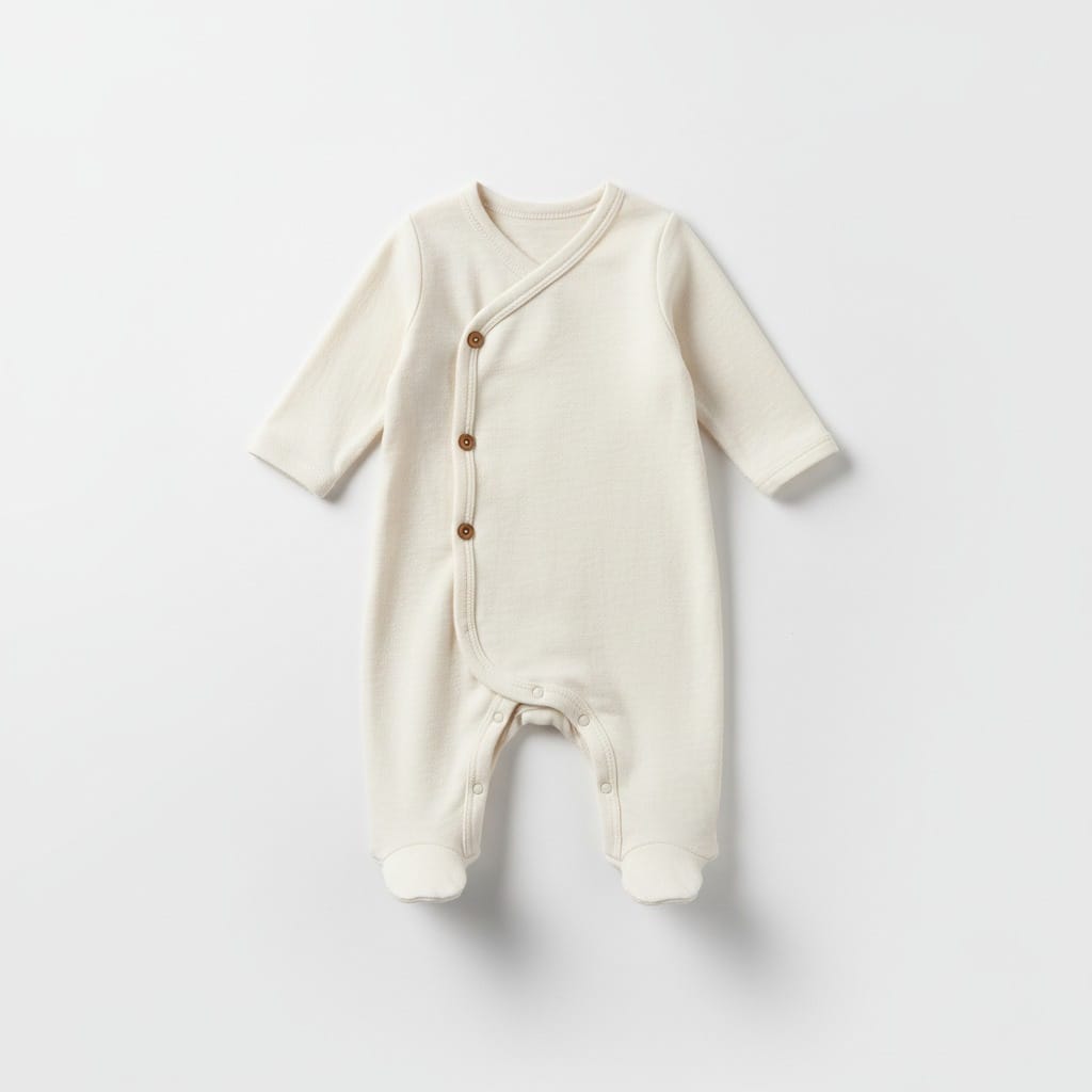 Ivory Scandinavian Baby Romper