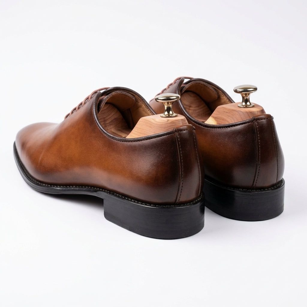 Walkist Original Leather Wholecut Oxford Shoes - Brown