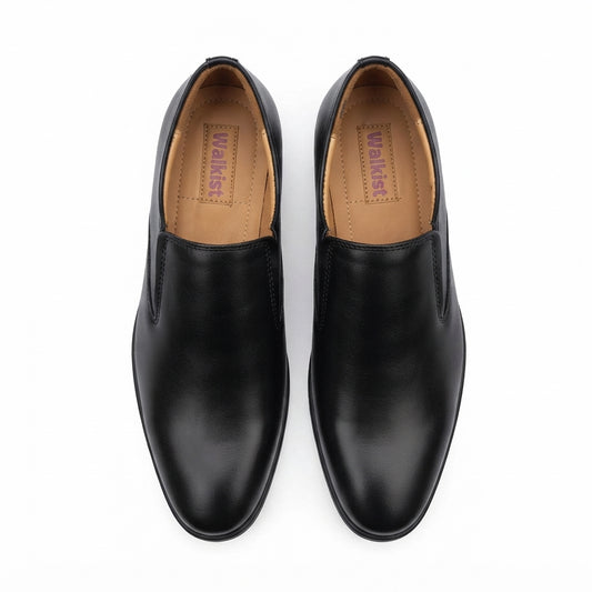 Walkist Original Leather Slip-On Shoes - Black