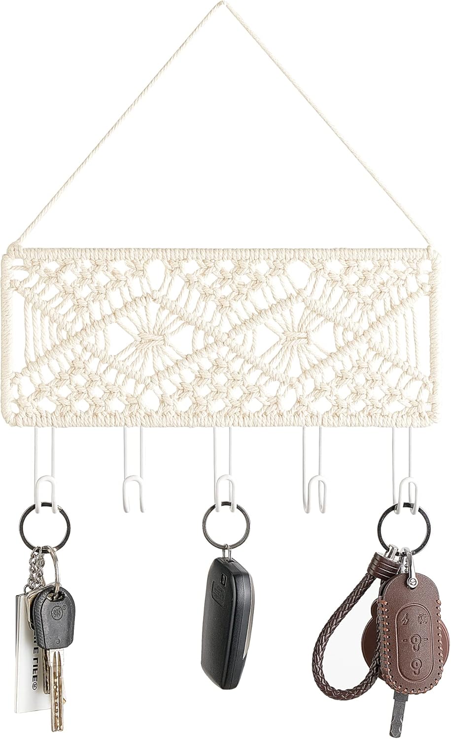 METAL FRAME MACRAME KEY HOLDER